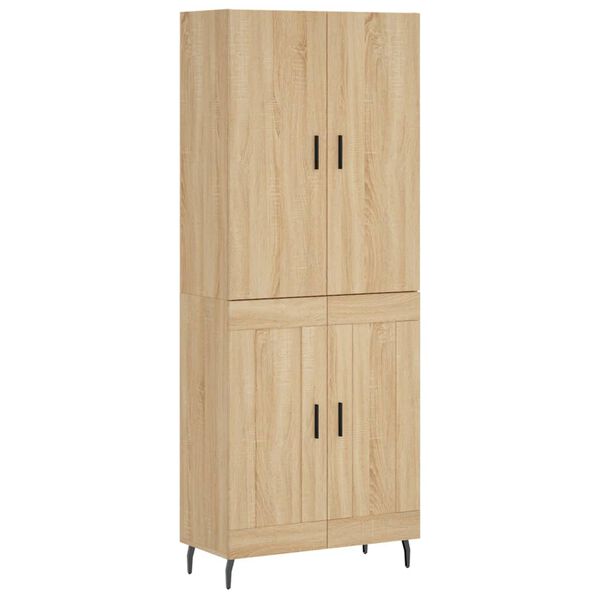 vidaXL Skř&iacute;ň highboard dub sonoma 69,5 x 34 x 180 cm kompozitn&iacute; dřevo