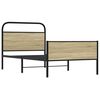 vidaXL Rám postele bez matrace 107x203 cm dub sonoma kompozitní dřevo