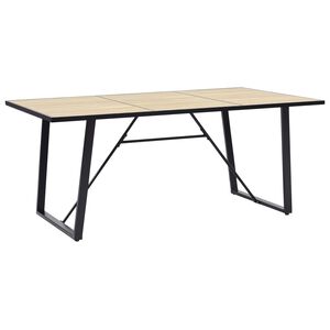 vidaXL J&iacute;deln&iacute; stůl dubov&yacute; 200 x 100 x 75 cm MDF