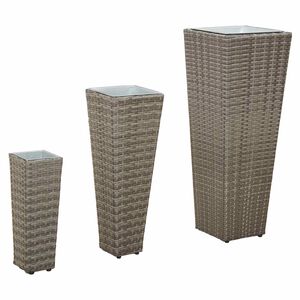 vidaXL Venkovn&iacute; set 3 ks 30 x 30 x 80 cm Kov