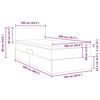 vidaXL Postel s &uacute;ložn&yacute;m prostorem a matrac&iacute; Kr&eacute;mov&aacute; 100 x 200 cm