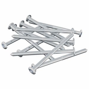 vidaXL &Scaron;roub 1200 pcs Stř&iacute;brn&aacute; M6 x 85 mm Ocel