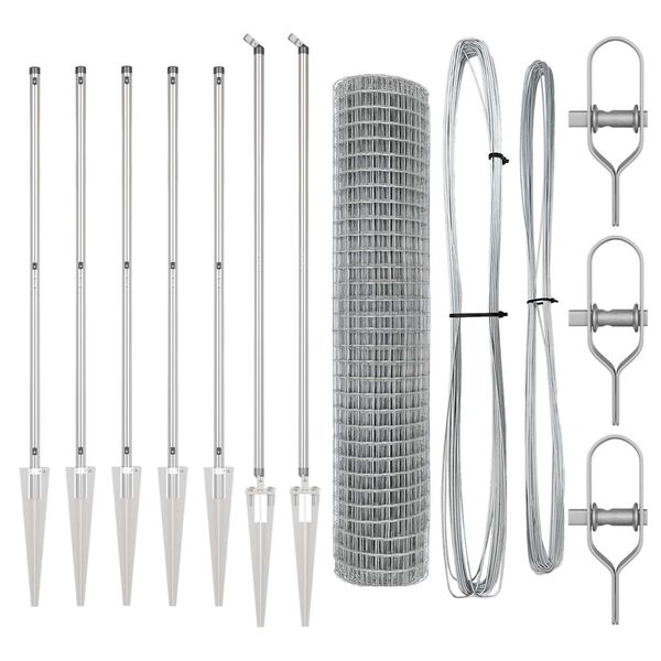vidaXL Plot s sloupkem Stř&iacute;brn&aacute; 1,6 x 10 m Ocel