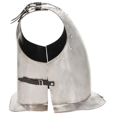 vidaXL Středověký rytířský kyrys pro LARPy replika stříbro ocel