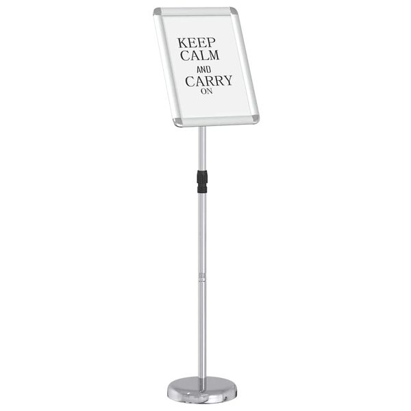 vidaXL St&aacute;nky pro veletrhy Stř&iacute;brn&aacute; 25 x 25 x 125 cm Hlin&iacute;k