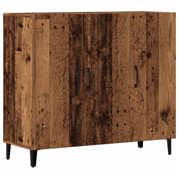 vidaXL Př&iacute;born&iacute;k old wood 90 x 34 x 80 cm kompozitn&iacute; dřevo