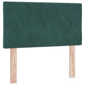 vidaXL Čelo postele Tmavě zelen&aacute; 80 cm samet