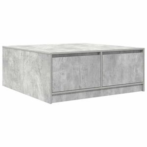 vidaXL Konferenčn&iacute; stolek se z&aacute;suvkami Betonov&aacute; &scaron;ed&aacute; 100x100x40 cm