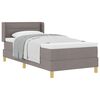 vidaXL Postel s boxspringem s pol&scaron;t&aacute;řem Taupe 190 x 90 cm textil