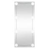 vidaXL N&aacute;stěnn&eacute; zrcadlo s LED osvětlen&iacute;m 40 x 80 cm sklo obd&eacute;ln&iacute;kov&eacute;