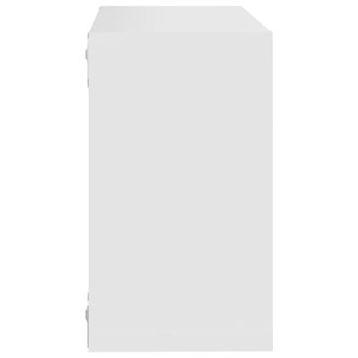vidaXL Nástěnné police kostky 6 ks bílé 26 x 15 x 26 cm