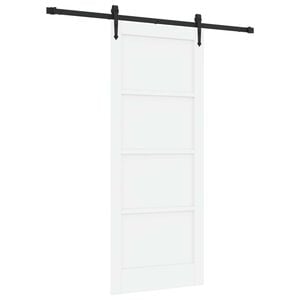 vidaXL Posuvn&eacute; dveře ORKDAL B&iacute;l&aacute; a čern&aacute; 83 x 202 cm