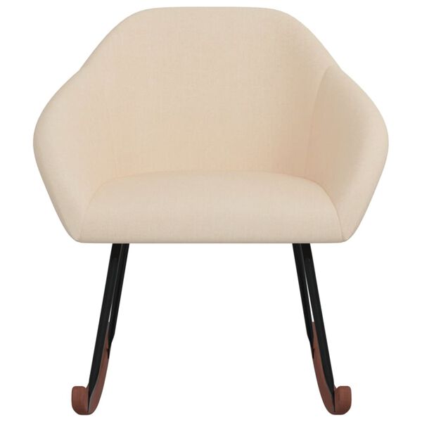 vidaXL Houpac&iacute; křeslo kr&eacute;mov&eacute; textil