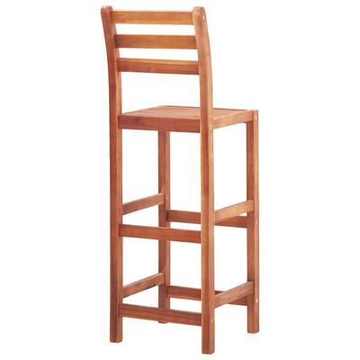 vidaXL Barové židle 4 ks masivní akáciové dřevo