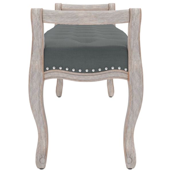 vidaXL Lavice tmavě šedá 110 x 45 x 60 cm textil