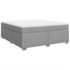 vidaXL Box spring postel s matrac&iacute; světle &scaron;ed&aacute; 180 x 200 cm textil