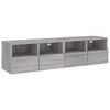 vidaXL N&aacute;stěnn&eacute; TV skř&iacute;ňky 2 ks &scaron;ed&eacute; sonoma 60 x 30 x 30 cm kompozit