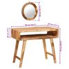 vidaXL Kosmetický stůl s policí Hnědá masivní mangovníkové dřevo