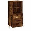vidaXL Skř&iacute;ň highboard kouřov&yacute; dub 34,5 x 34 x 180 cm kompozitn&iacute; dřevo