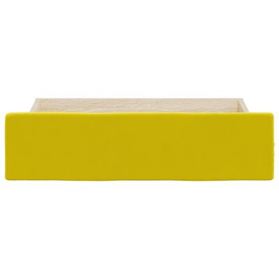 vidaXL Zásuvky pod postel 2 ks žluté kompozitní dřevo a samet