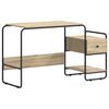 vidaXL Stůl s &uacute;ložn&yacute;m prostorem Dub sonoma 131.5 x 50 x 75.5 cm