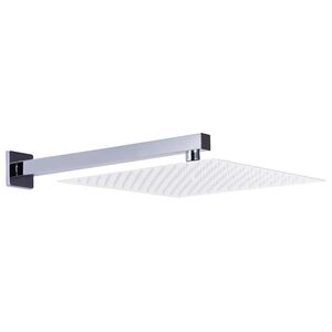 vidaXL Podpůrn&eacute; rameno do sprchy hranol nerez 201 stř&iacute;brn&eacute; 30 cm