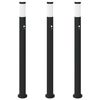 vidaXL Sloupkov&aacute; světla se senzorem 3 ks 110 cm nerezov&aacute; ocel IP44