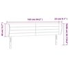 vidaXL Čelo postele typu u&scaron;&aacute;k tmavě zelen&eacute; 163x23x78/88 cm samet