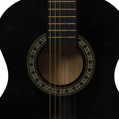 vidaXL Klasická kytara pro začátečníci a děti černá 1/2 34''