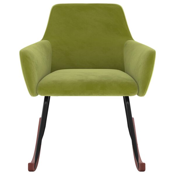 vidaXL Houpac&iacute; židle světle zelen&aacute; samet