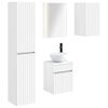 vidaXL Sada koupelnov&yacute;ch skř&iacute;něk 5 pcs B&iacute;l&aacute; 43 x 11,5 x 60,5 cm