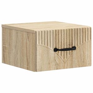 vidaXL N&aacute;stěnn&yacute; nočn&iacute; stolek Dub sonoma 34,5 x 33 x 20 cm