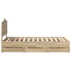 vidaXL R&aacute;m postele se z&aacute;suvkou Sonoma dub 90 x 200 cm Inžen&yacute;rsk&eacute; dřevo