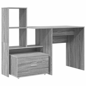 vidaXL Stůl &Scaron;ed&aacute; Sonoma Kompozitn&iacute; dřevo 131,5 x 50 x 106,5 cm