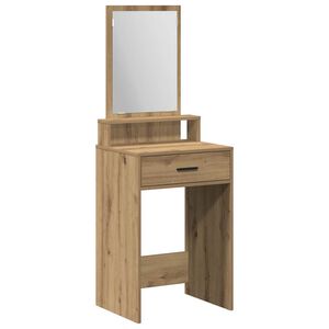 vidaXL Kosmetick&yacute; stůl Artisanov&yacute; dub 50 x 41 x 140 cm