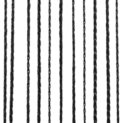 vidaXL Provázkové záclony, 2 ks, 140x250 cm, černá