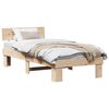 vidaXL R&aacute;m postele s čelo Př&iacute;rodn&iacute; 75 x 190 cm Masivn&iacute; borov&eacute; dřevo