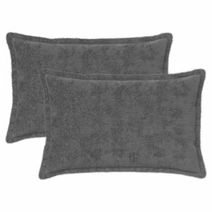 vidaXL Povlak na pol&scaron;t&aacute;ř 2 ks HOUTEN Tmavě &scaron;ed&aacute; 30 x 50 cm