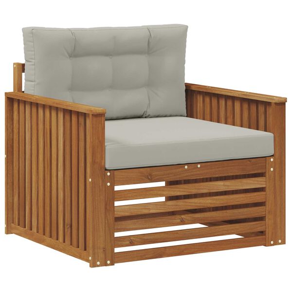 vidaXL Venkovn&iacute; pohovkov&aacute; souprava Masivn&iacute; ak&aacute;ciov&eacute; dřevo a polyester