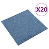 vidaXL Koberec 20 pcs Modr&aacute; 50 x 50 cm 100% polypropylen