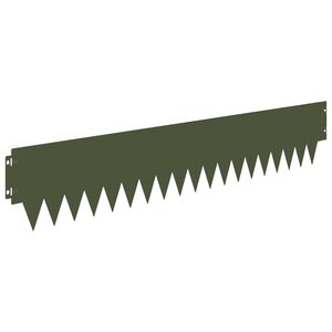 vidaXL Okraj tr&aacute;vn&iacute;ku 20 ks 103 x 20 cm Ocel Olivově zelen&aacute;
