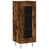 vidaXL Skř&iacute;ň highboard kouřov&yacute; dub 34,5 x 34 x 180 cm kompozitn&iacute; dřevo