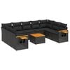 vidaXL Patio Sofa Set 7m&iacute;stn&eacute; Black