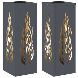 vidaXL Sol&aacute;rn&iacute; LED Cestovn&iacute; Světlo 2 ks Tepl&aacute; b&iacute;l&aacute; 18 x 18 x 50 cm