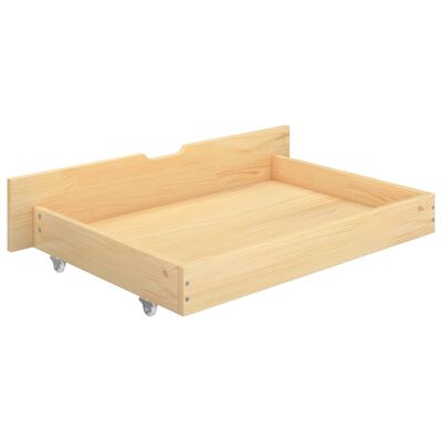 vidaXL Zásuvky pod postel 2 ks masivní borové dřevo