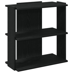 vidaXL Knihovna se 3 policemi čern&aacute; 60x30x60 cm kompozit