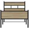 vidaXL R&aacute;m postele bez matrace dub sonoma 90 x 190 cm kompozitn&iacute; dřevo
