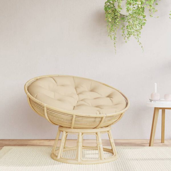 vidaXL Kulat&yacute; sed&aacute;k b&eacute;žov&yacute; &Oslash; 100 x 11 cm oxfordsk&aacute; tkanina