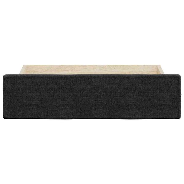 vidaXL Z&aacute;suvky pod postel 2 ks čern&eacute; kompozitn&iacute; dřevo a textil