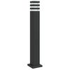 vidaXL Venkovn&iacute; stojac&iacute; lampa čern&aacute; 80 cm hlin&iacute;k